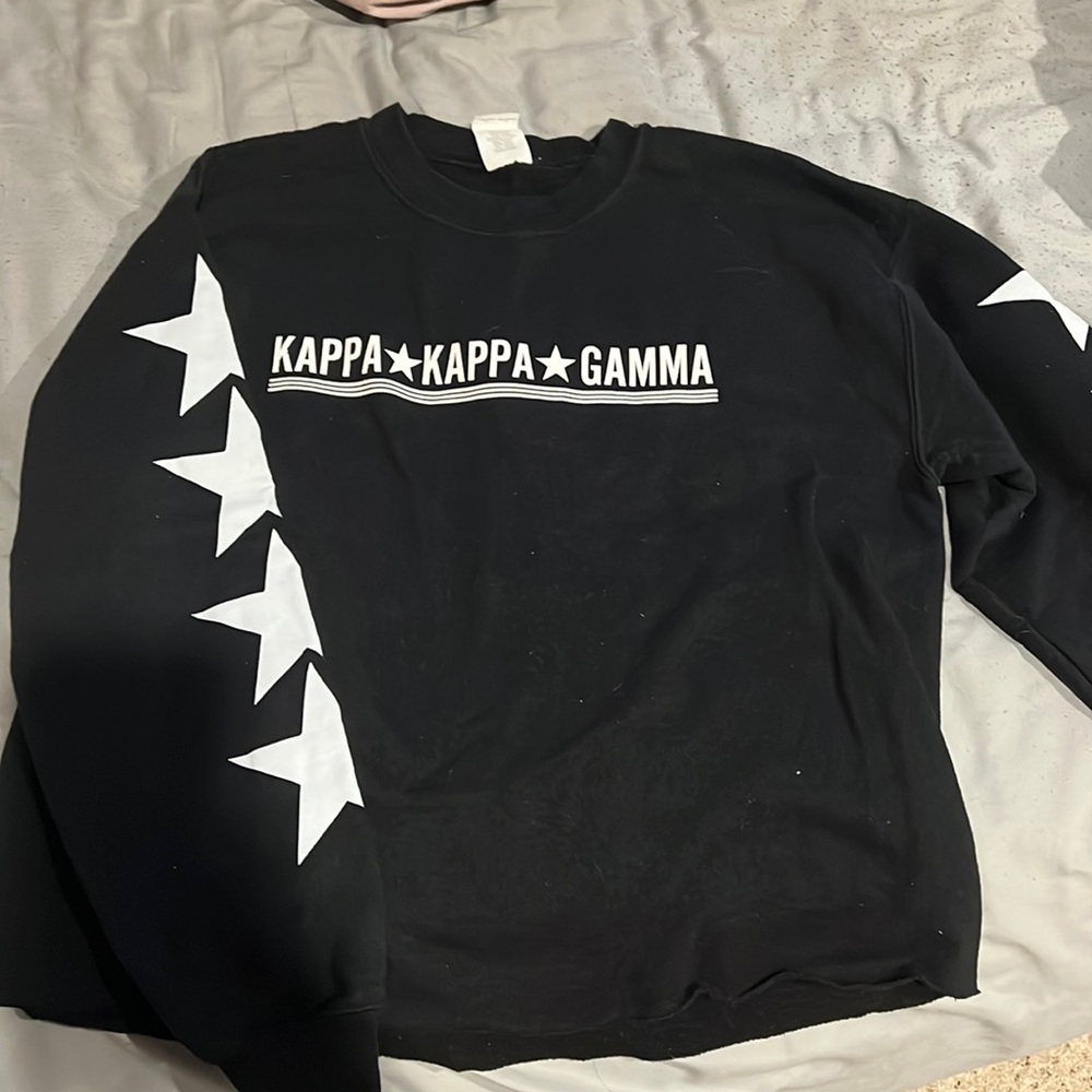 Kappa kappa gamma star sleeve crop crew